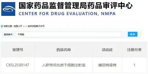 人臍帶間充質(zhì)干細(xì)胞注射液